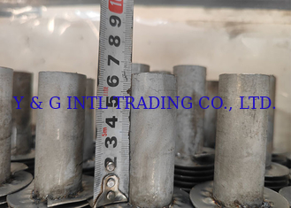 Endüstriyel Karbon Çelik Fin Stud Dia 12.7mm Gümüş Karbon Çelik Isı Transfer Tüpü