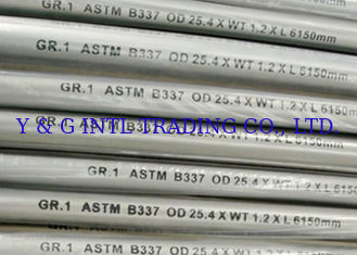 Dayanıklı Tavlı Titanyum Kaynaklı Boru 1-6mm Et Kalınlığı B337 Standardı