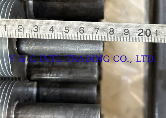 Fined Tube Round Fin Kalınlığı 0.3mm 1mm sıcaklık için