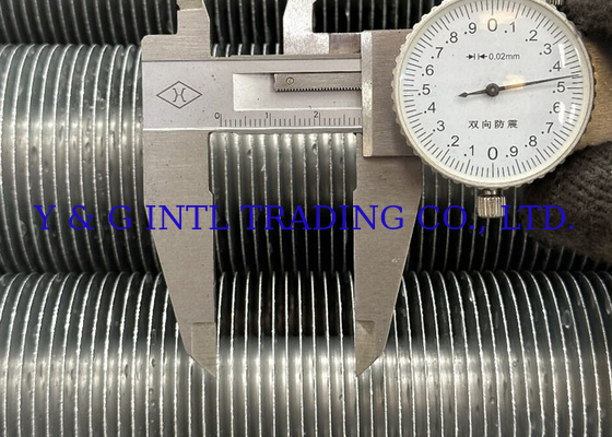 Kişisel olarak tasarlanmış Beveled End Fin Fin Tube Fin Kalınlığı 0.3mm 1mm