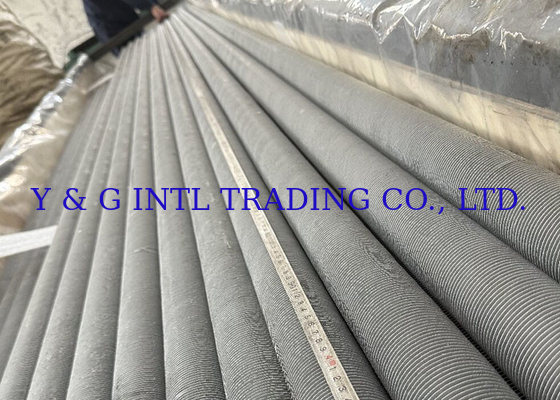 Fined Tube Round Fin Kalınlığı 0.3mm 1mm sıcaklık için