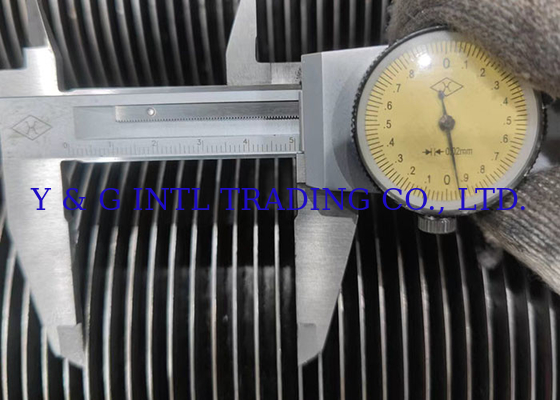 HF yuvarlak yüzgeç tüpü, genişletilmiş uç tedavisi ile Gümüş / Siyah Paslanmaz Çelik Stud Diya 12.7mm/15.88mm
