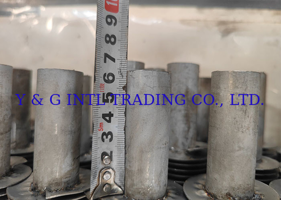 Endüstriyel Karbon Çelik Fin Stud Dia 12.7mm Gümüş Karbon Çelik Isı Transfer Tüpü