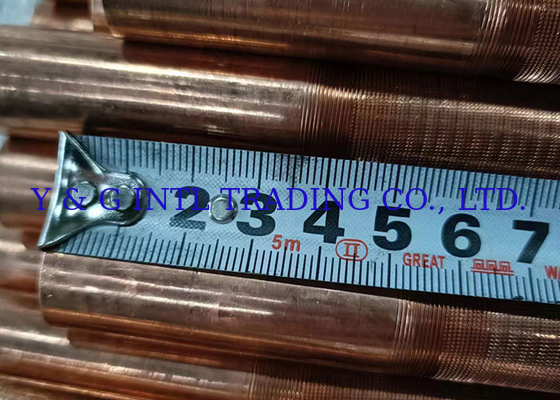 KL Fin Tipi Isı Değiştiricisi Kupro Nikel Fined Tube In Silver With Bare Tube Bakır Nikel Alaşımı